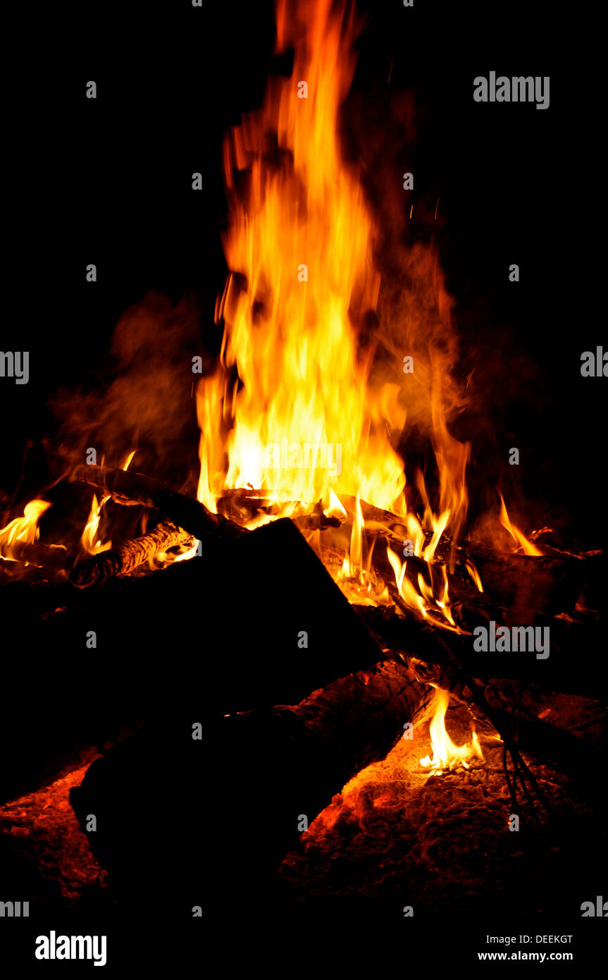 Fond de feu Banque D'Images