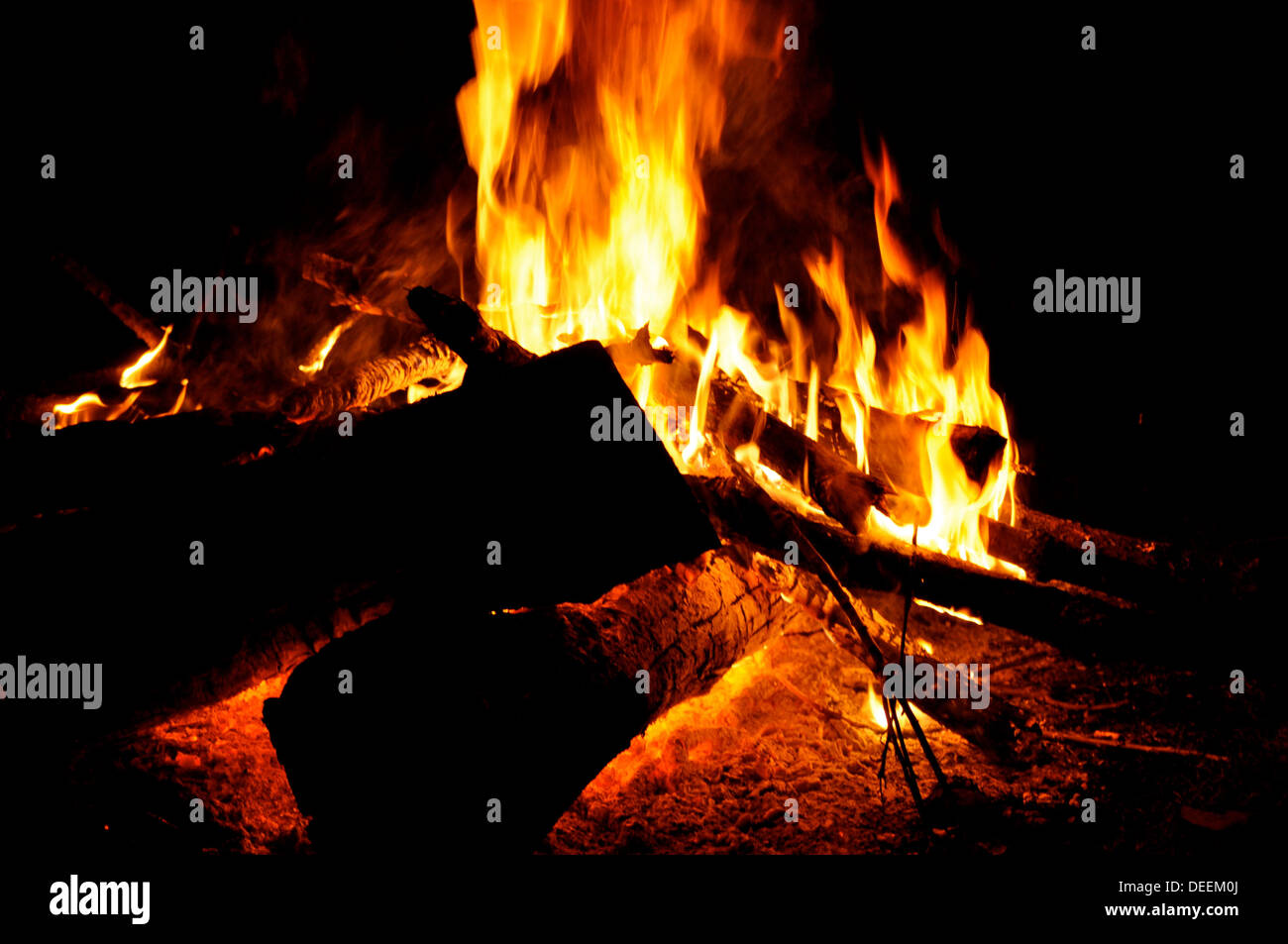 Fond de feu Banque D'Images