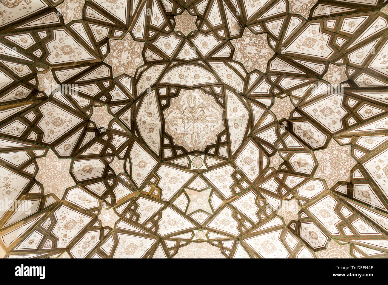 Peintures rupestres en chambre, safavide, l'Iran Nayin Banque D'Images