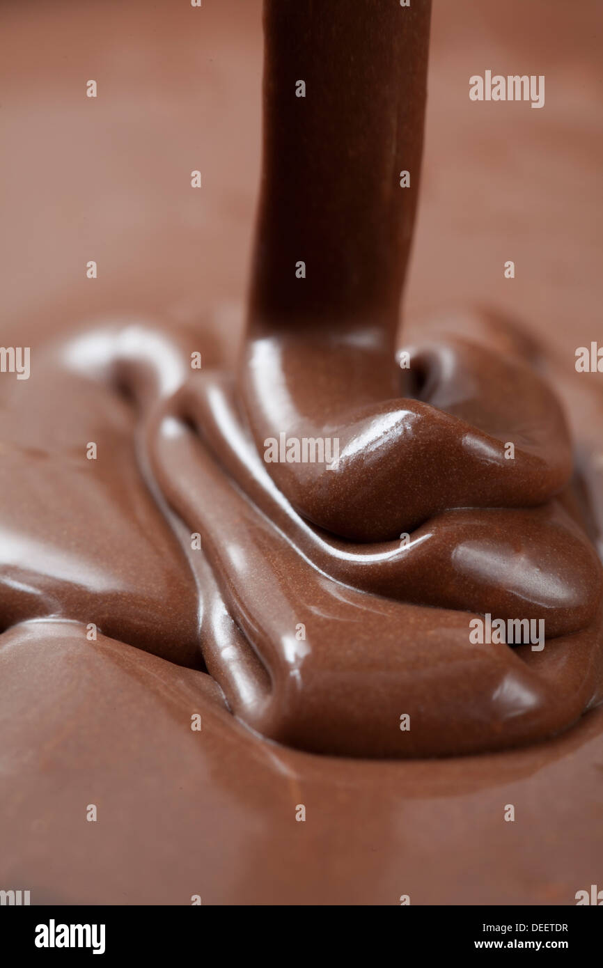 Chocolat liquide Banque D'Images