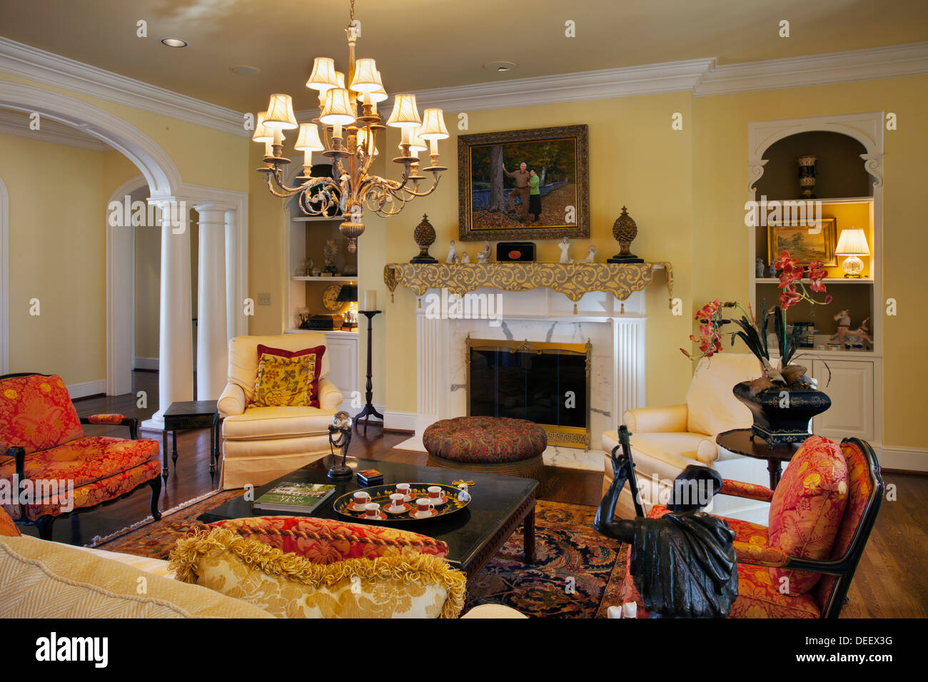 Luxury Home intérieur à Nashville, Tennessee, USA Banque D'Images