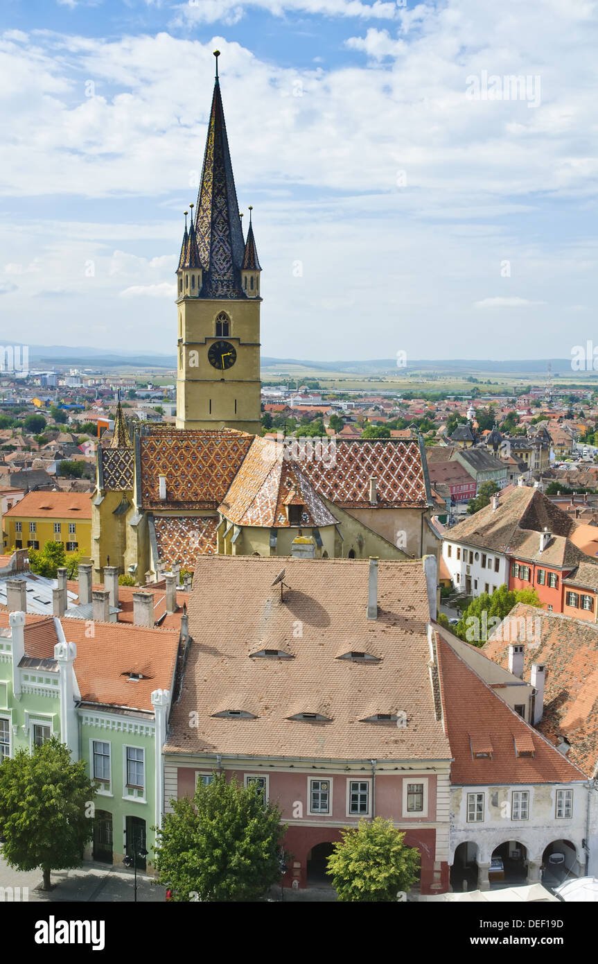 Sibiu (Hermannstadt), capitale européenne de la culture 2007 Banque D'Images