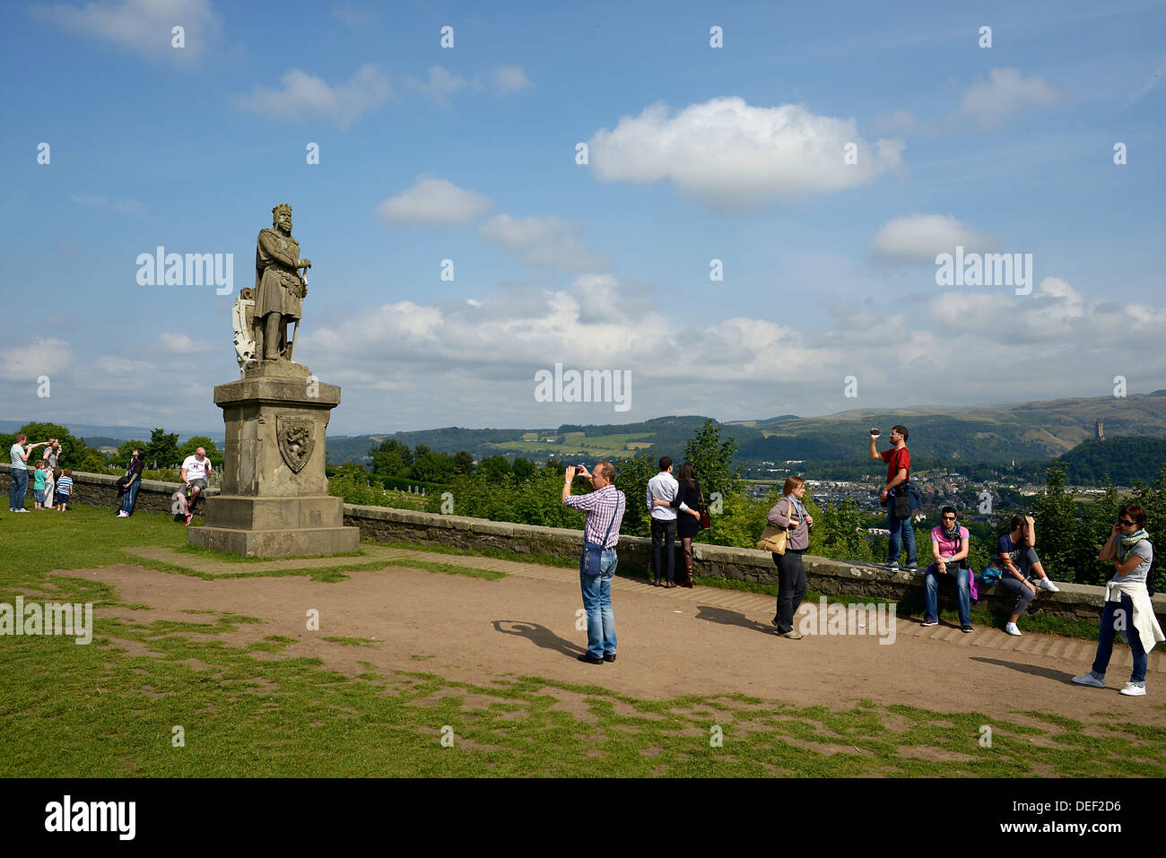 Château de Stirling en Écosse balustrade Banque D'Images