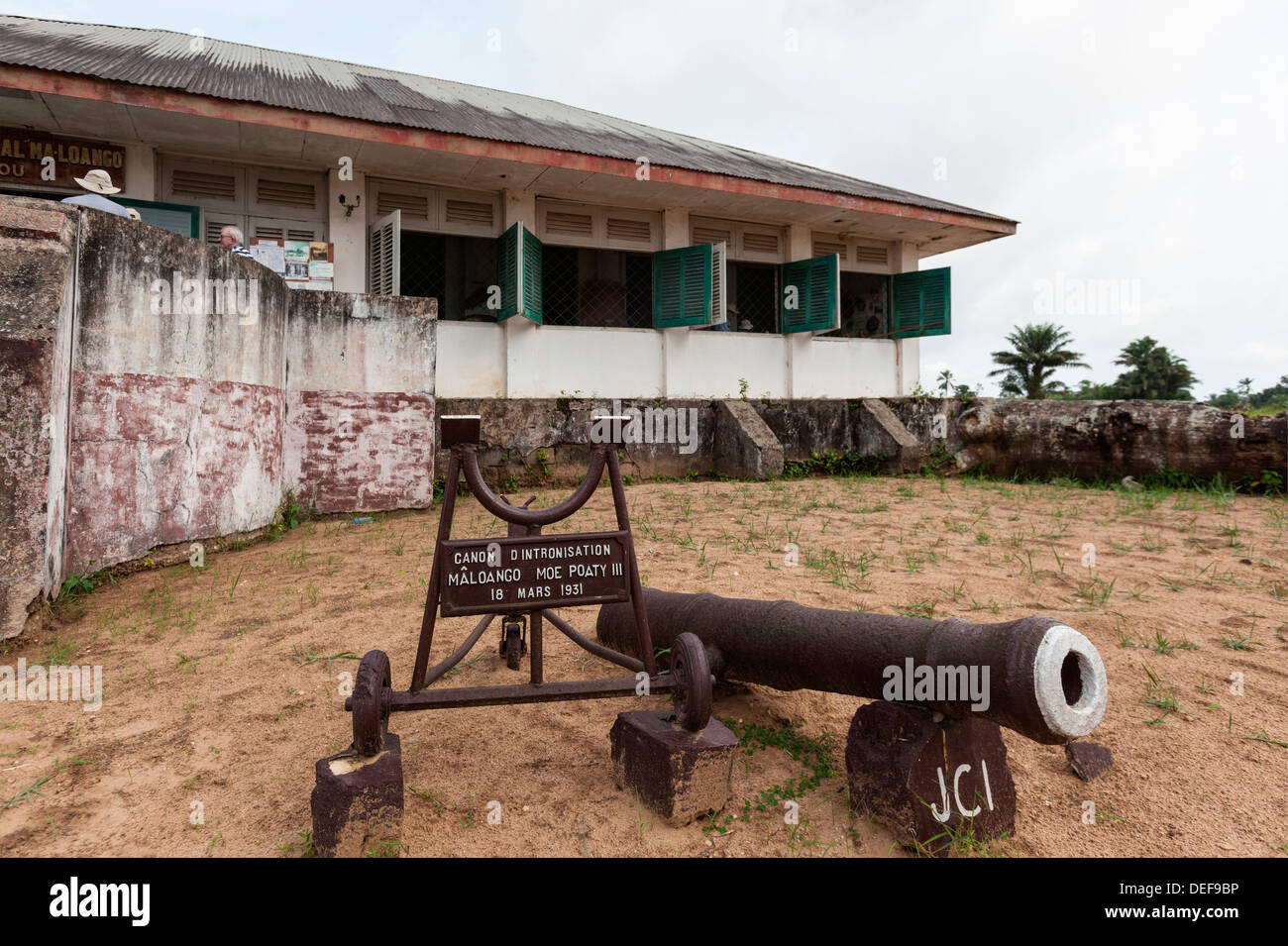 L'Afrique, République du Congo, Diosso. En dehors de la Canon Ma-Loango Museum. Banque D'Images