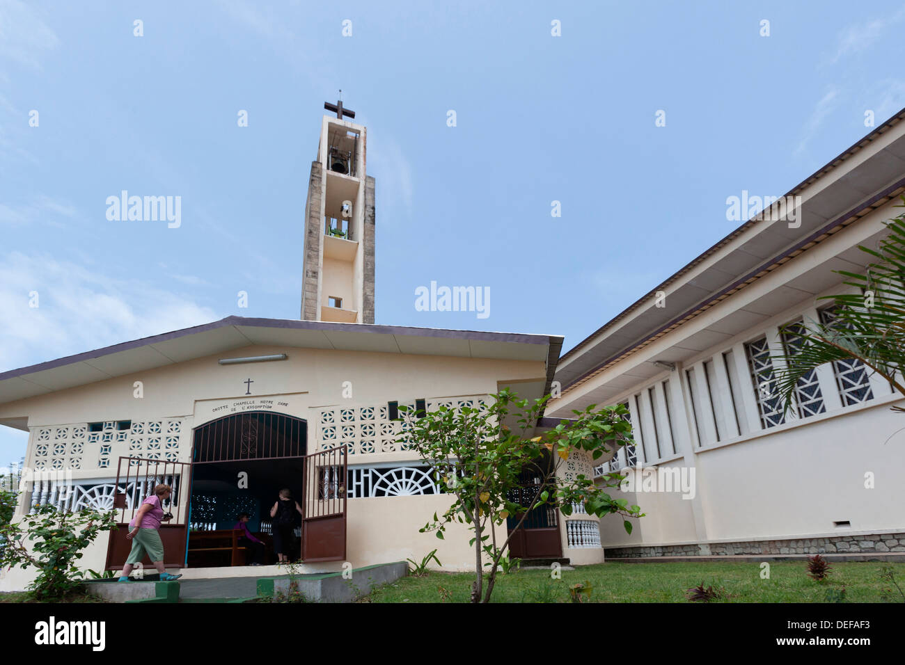 L'Afrique, GABON, Libreville. Chapelle Notre Dame de l'Assomption. Banque D'Images