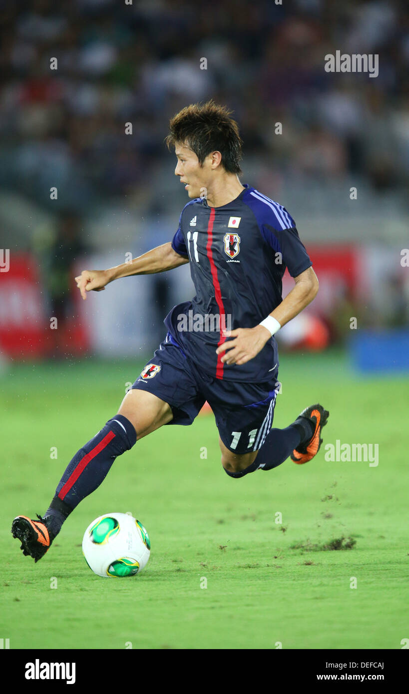 Yoichiro Kakitani (JPN), le 10 septembre 2013 - Football / Soccer : Kirin Challenge Cup 2013 match entre le Japon 3-1 Ghana chez Nissan Stadium à Kanagawa, Japon. (Photo de bla) Banque D'Images