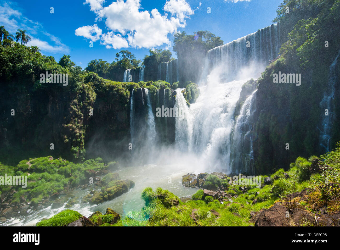 Foz de Iguazu (chutes Iguaçu), Parc National de l'Iguazu, Site du patrimoine mondial de l'UNESCO, l'Argentine, l'Amérique du Sud Banque D'Images