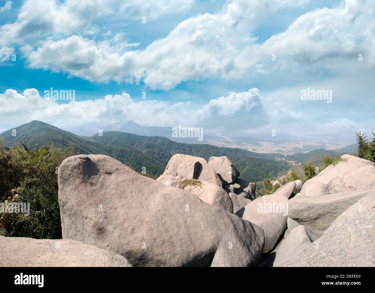 Vallée de montagne Banque D'Images