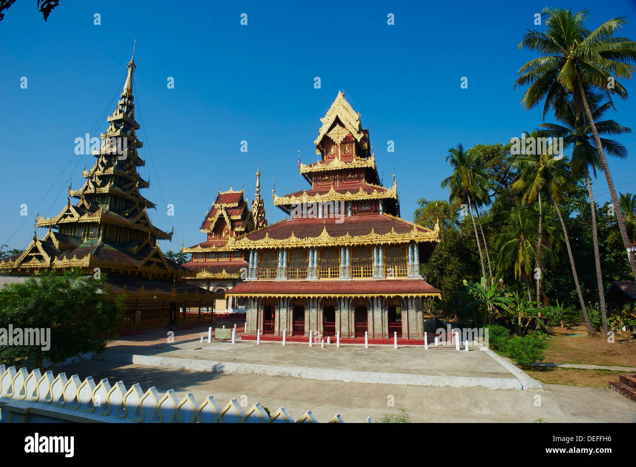 Kawhnat Maylamyine (monastère, près de Moulmein), l'État Môn, Myanmar (Birmanie), l'Asie Banque D'Images