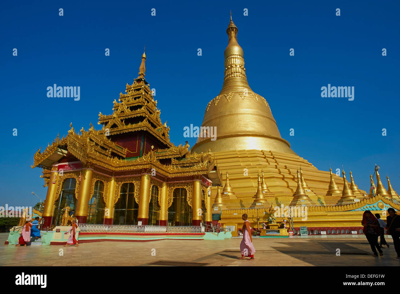 La Pagode Shwemawdaw, Bago (Pegu), le Myanmar (Birmanie), l'Asie Banque D'Images