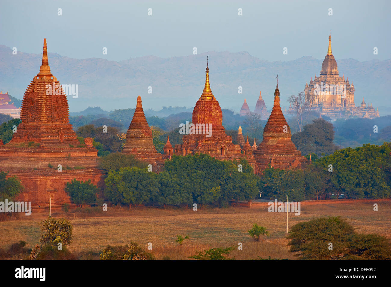 Bagan (Pagan), le Myanmar (Birmanie), l'Asie Banque D'Images