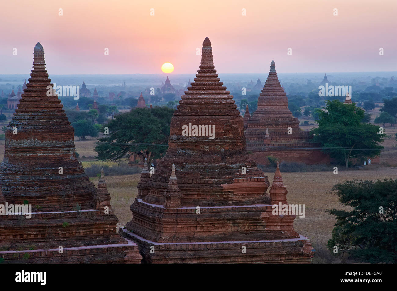 Bagan (Pagan), le Myanmar (Birmanie), l'Asie Banque D'Images