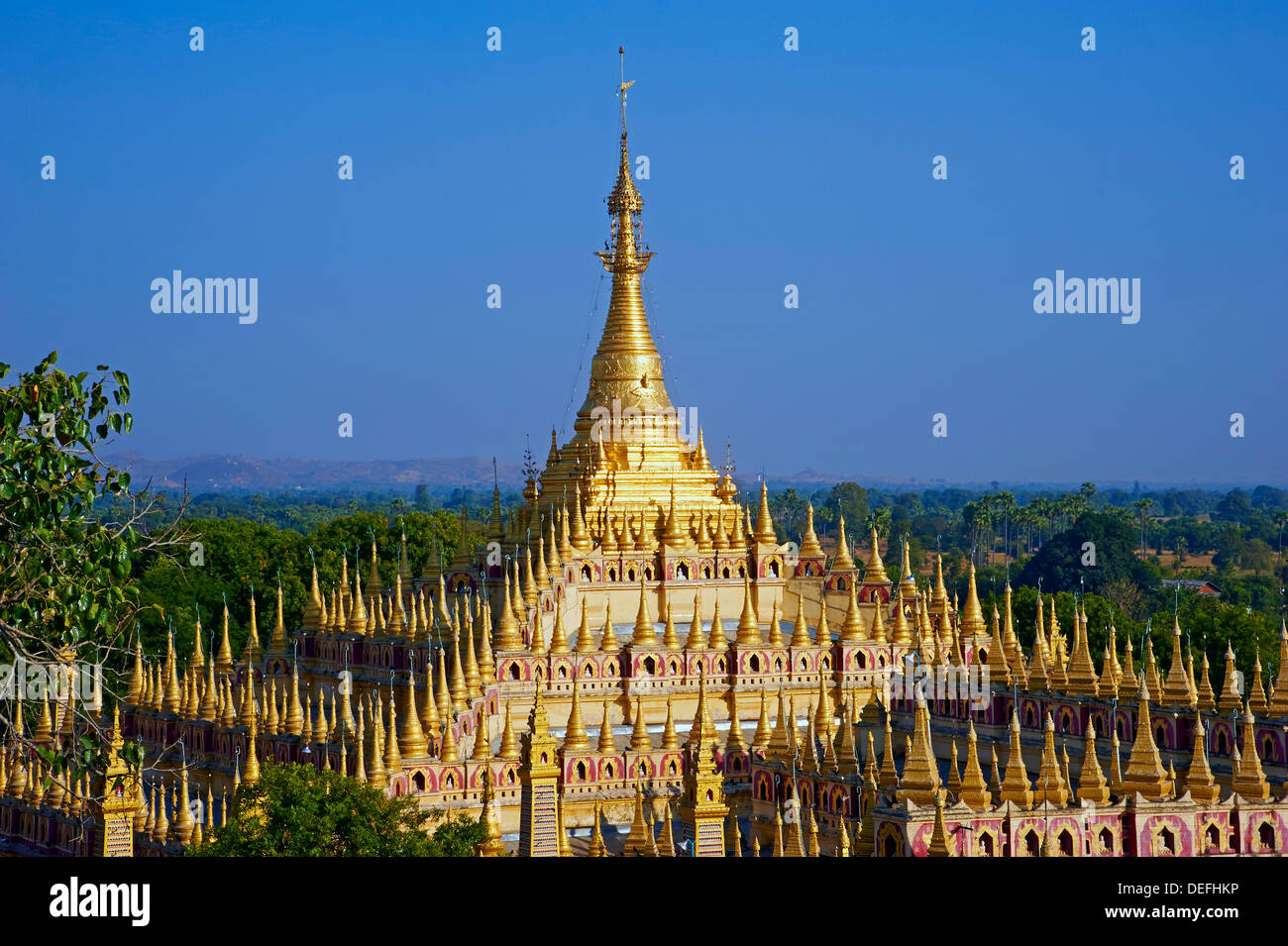 Thanbodhay Pagode, Monywa, Rhône-Alpes, le Myanmar (Birmanie), l'Asie Banque D'Images