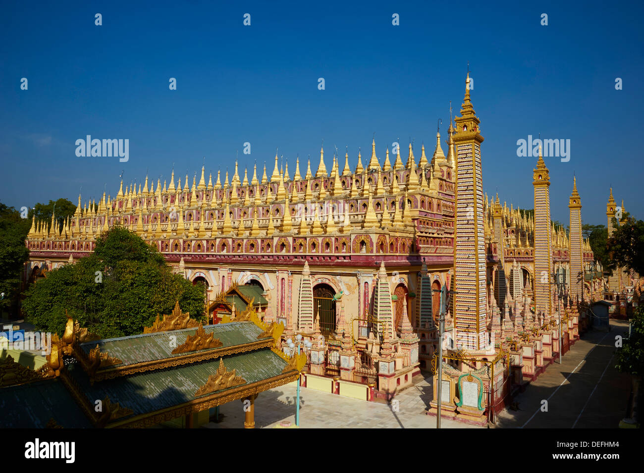 Thanbodhay Pagode, Monywa, Rhône-Alpes, le Myanmar (Birmanie), l'Asie Banque D'Images