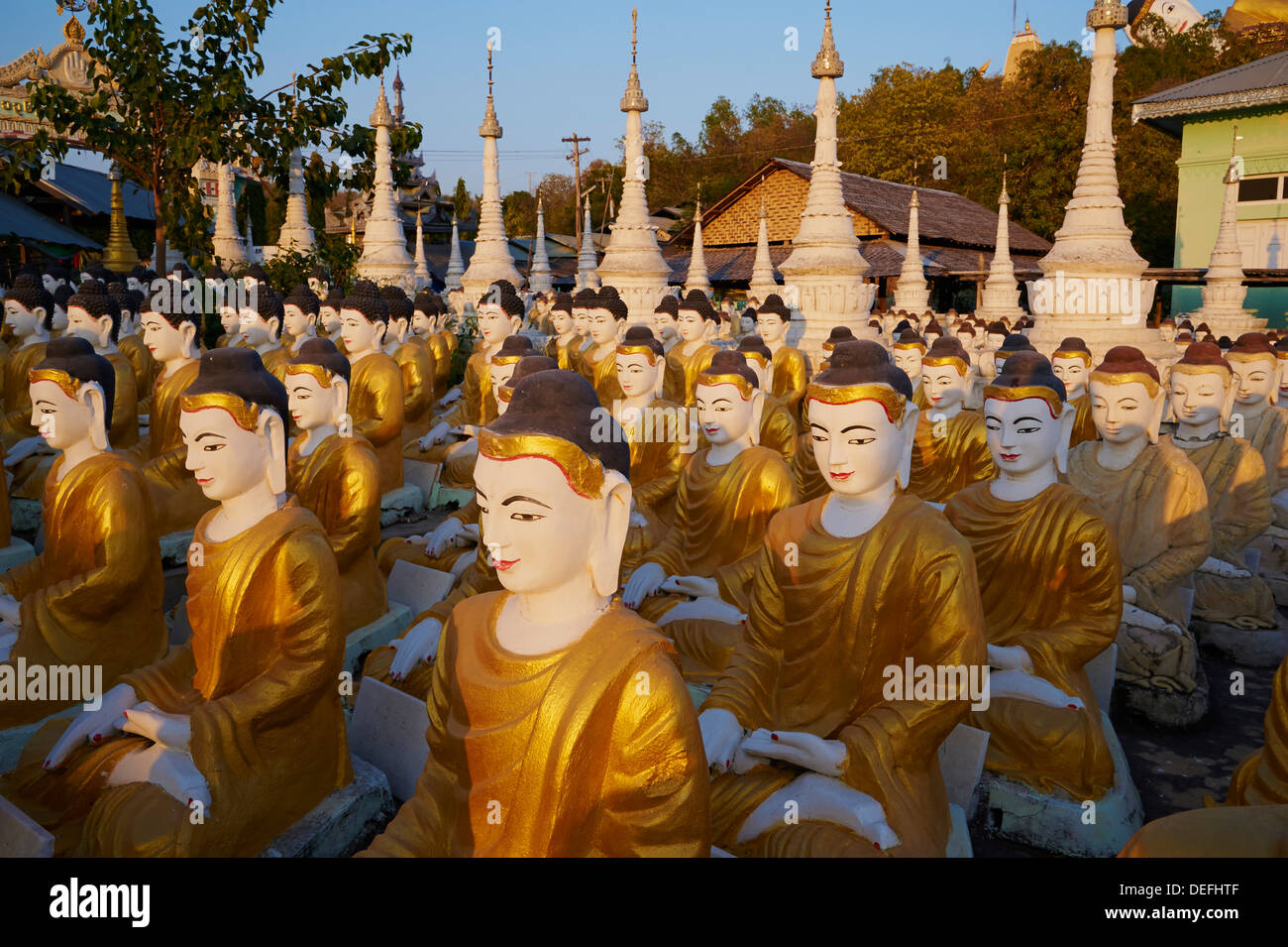Tataung Bodhi, Monywa, Rhône-Alpes, le Myanmar (Birmanie), l'Asie Banque D'Images