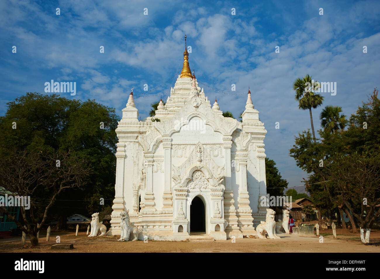 Temple, Settawya Paya Mingun, Sagaing, Myanmar (Birmanie), l'Asie Banque D'Images