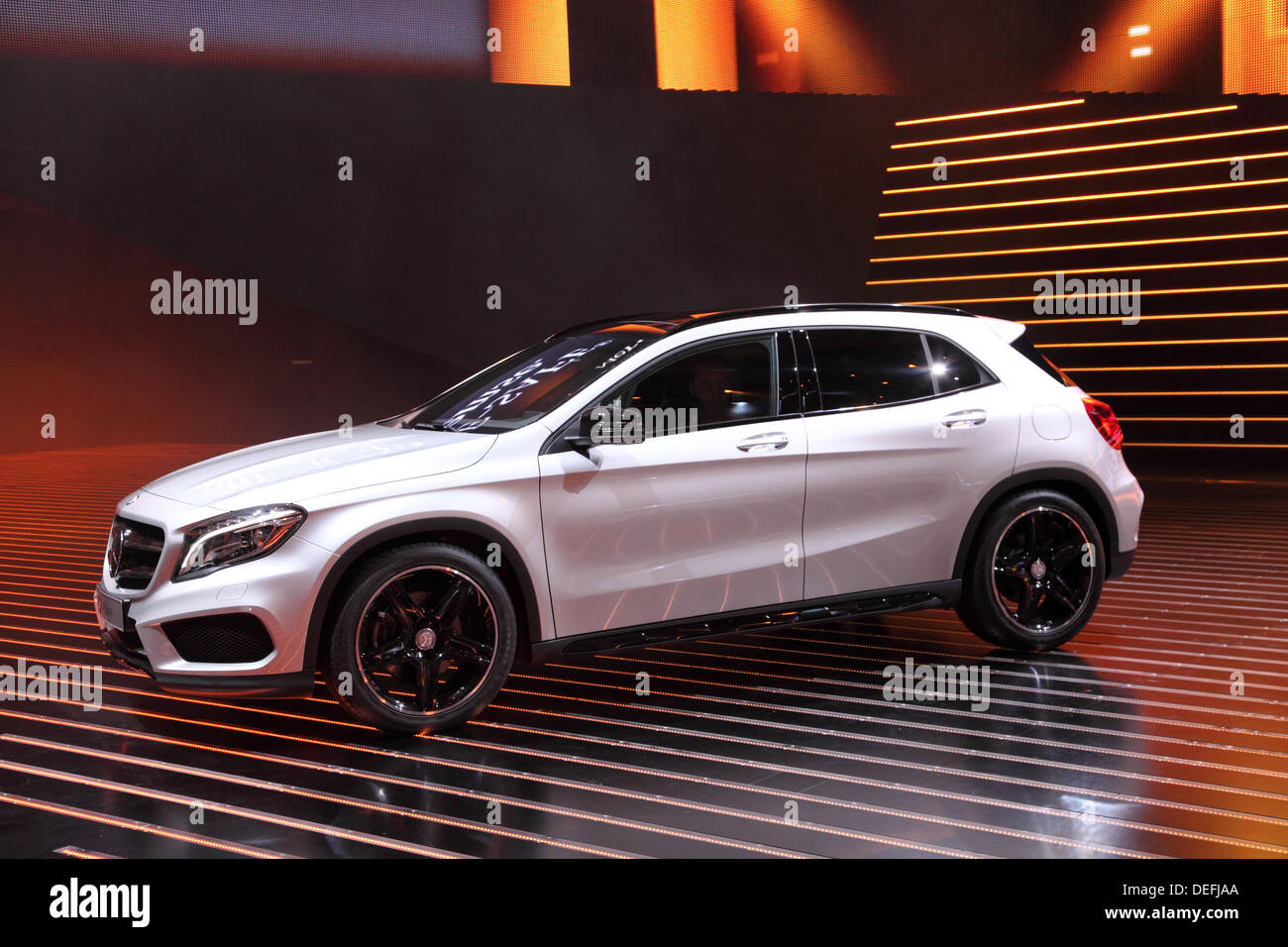 Francfort, Allemagne. 17 août, 2013. International Motor Show de Francfort, en Allemagne. Mercedes Benz GLA à la 65ème IAA de Francfort, Allemagne, le 17 septembre 2013 © philipus/Alamy Live News Banque D'Images