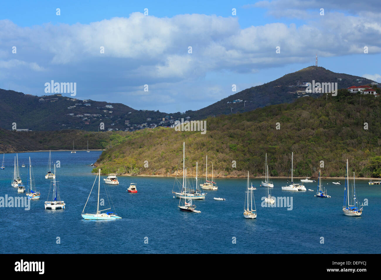 L'île de l'eau, Charlotte Amalie, St Thomas, îles Vierges américaines, Antilles, Caraïbes, Amérique Centrale Banque D'Images