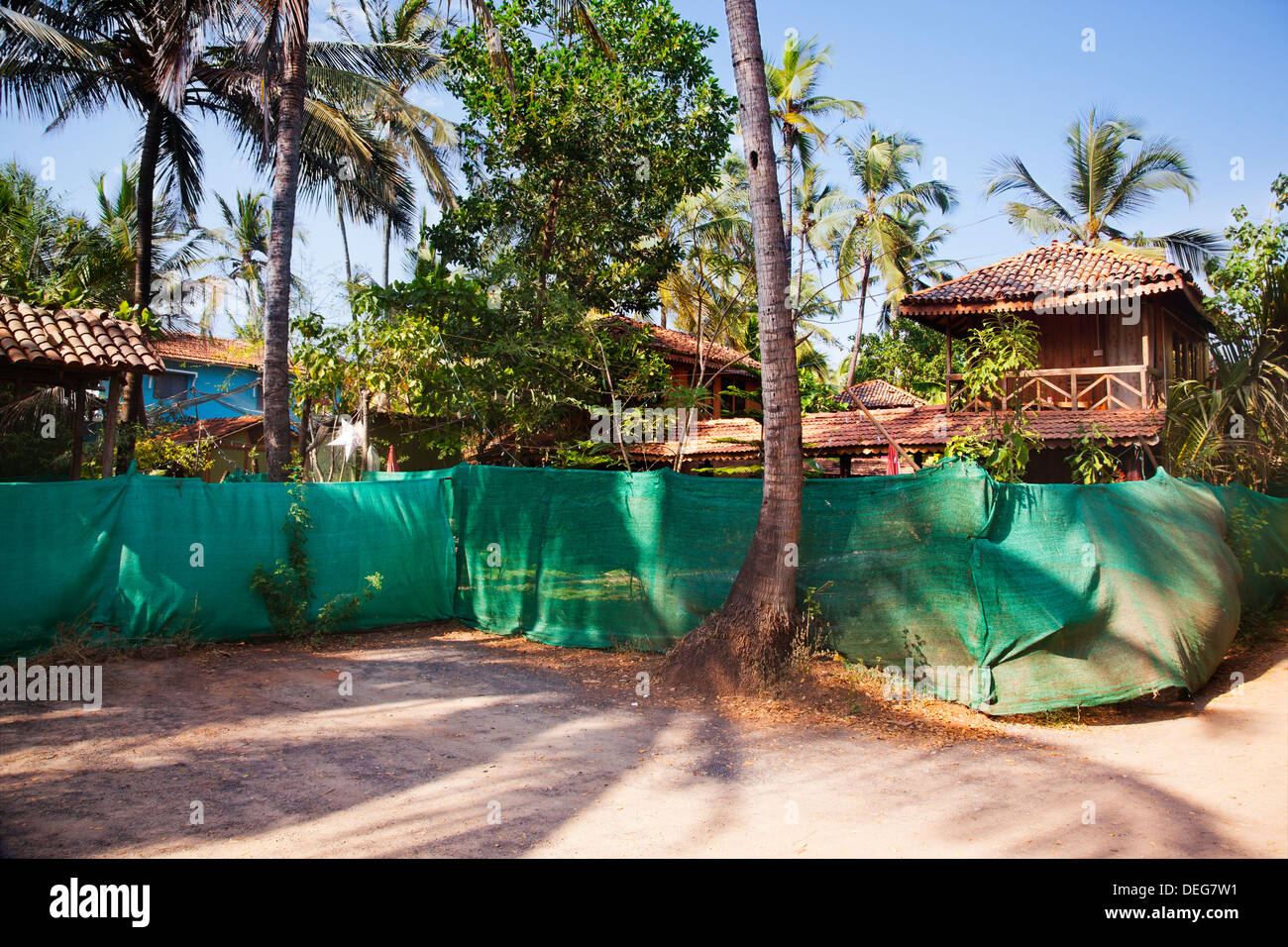 Tourist resort, Goan Cafe N Resort, Siolim, Nord de Goa, Goa, Inde Banque D'Images