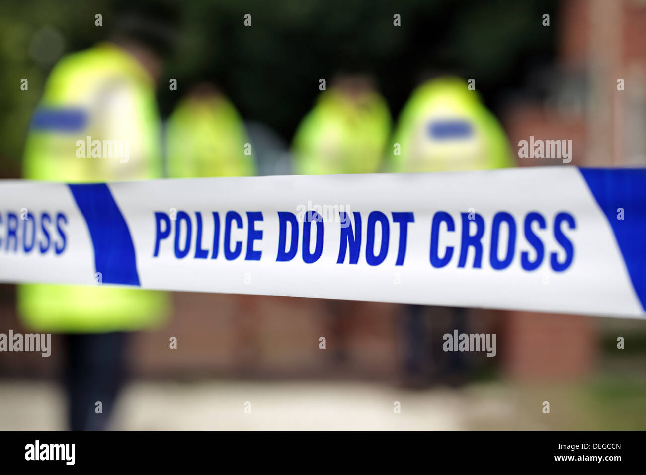 Scène de crime de la police Banque D'Images