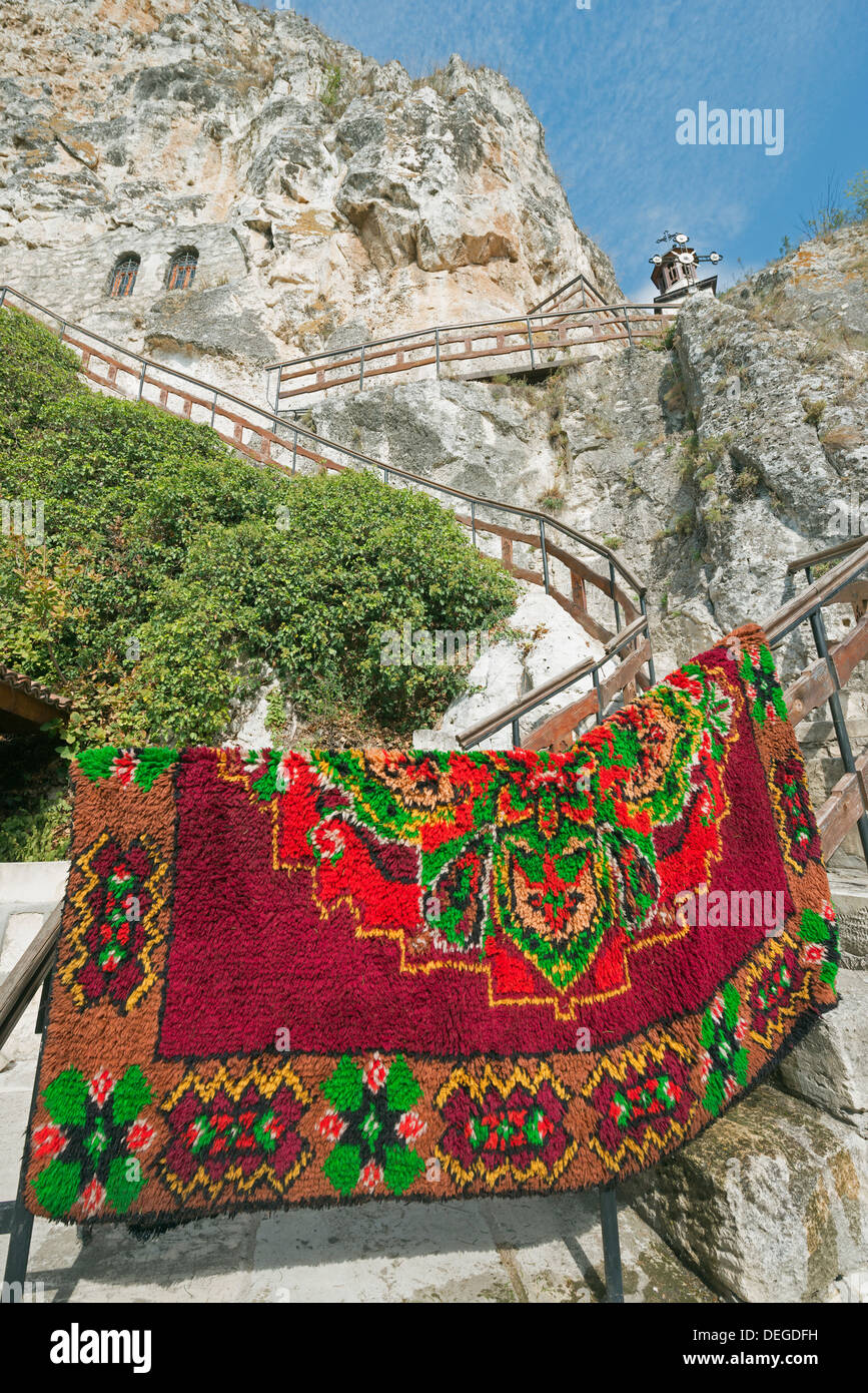 Monastère Rock Rusenski Lom, Parc National, Bulgarie, Europe Banque D'Images