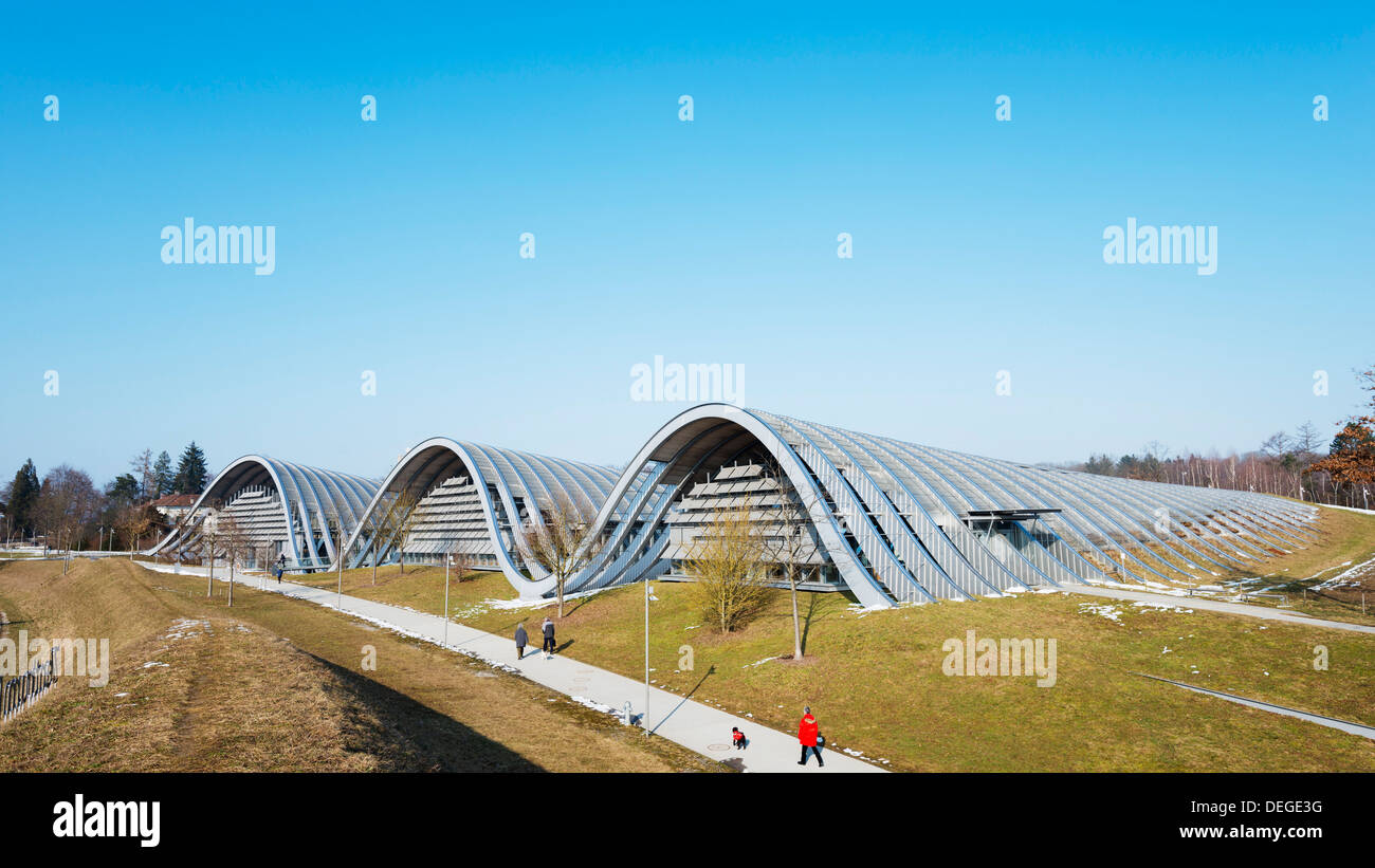 Zentrum Paul Klee, musée d'art moderne, conçu par Renzo Piano, Berne, Suisse, Europe Banque D'Images