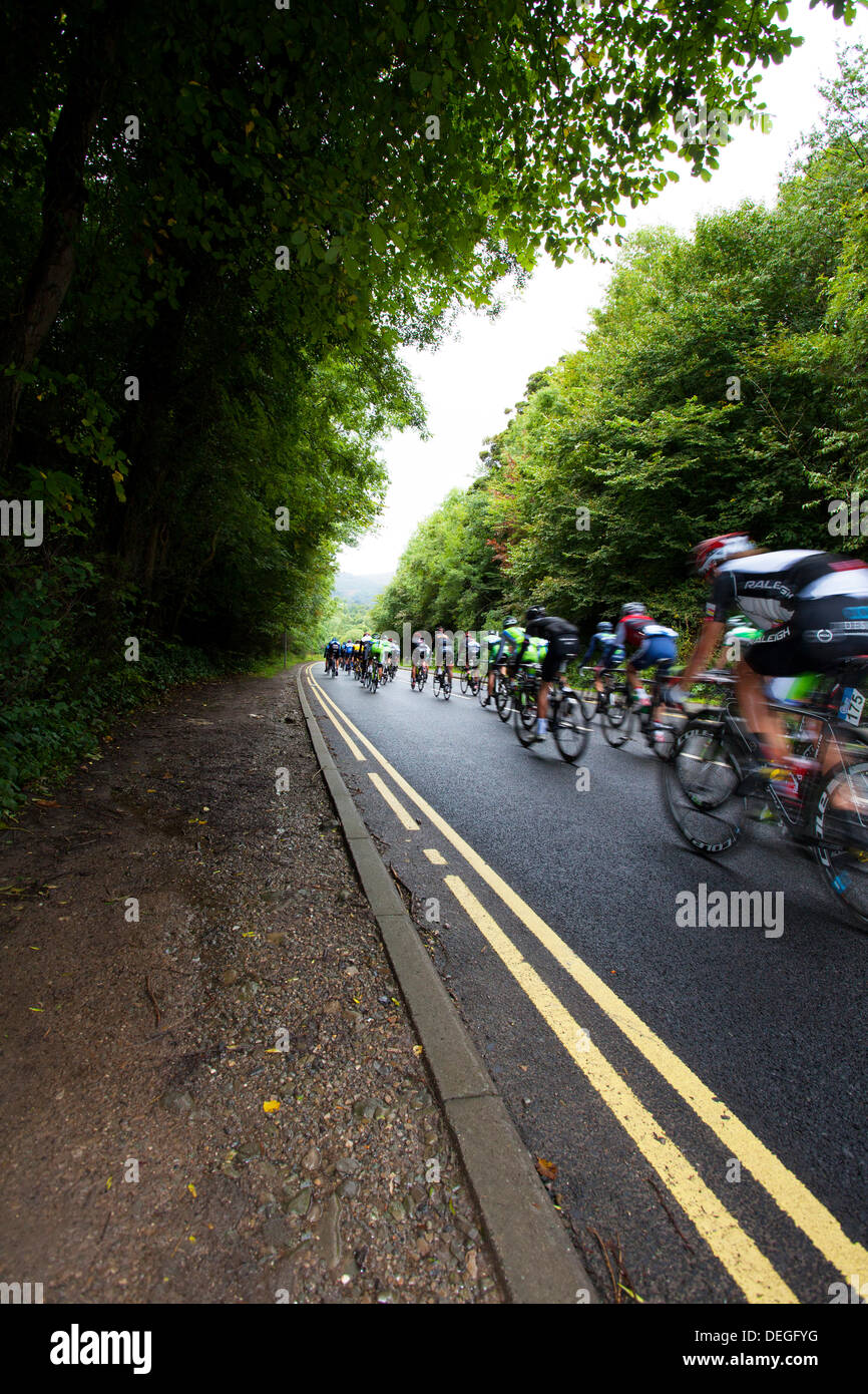 Tour de Bretagne en passant par l'étape quatre tortues caouannes, Flintshire dans la gamme Clwydian, Pays de Galles, Royaume-Uni Banque D'Images