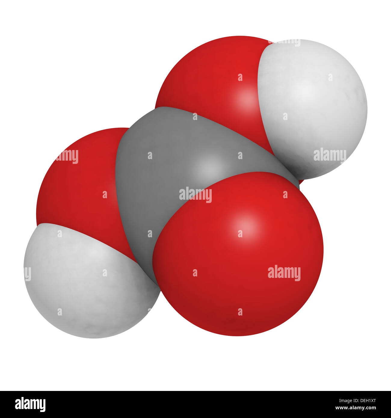 L'acide carbonique (H2CO3), la structure chimique. On trouve dans les boissons gazeuses. Banque D'Images