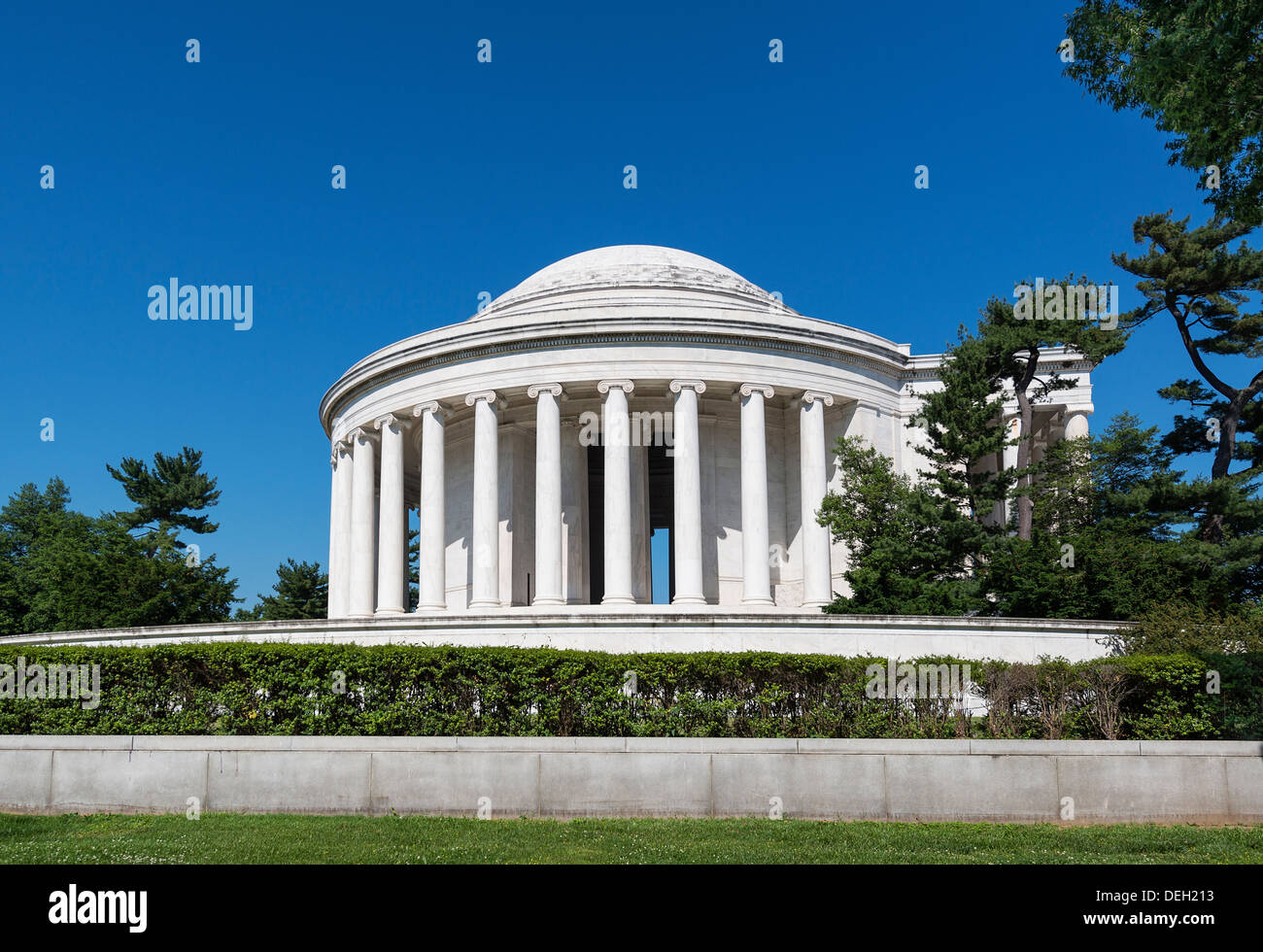 Extérieur, Jefferson Memorial, Washington DC, USA Banque D'Images