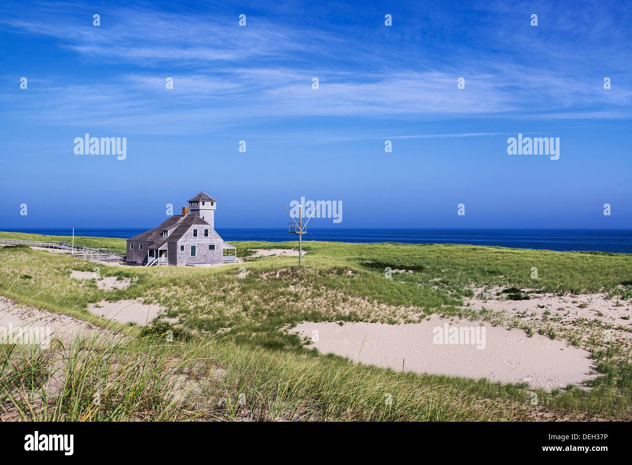 Vieux Port Life Saving Station Museum, Race Point, Cape Cod, Massachusetts, USA Banque D'Images