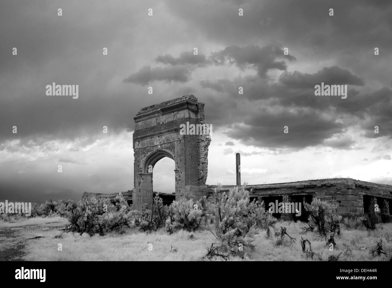 Metropolis, Nevada Ville fantôme Banque D'Images