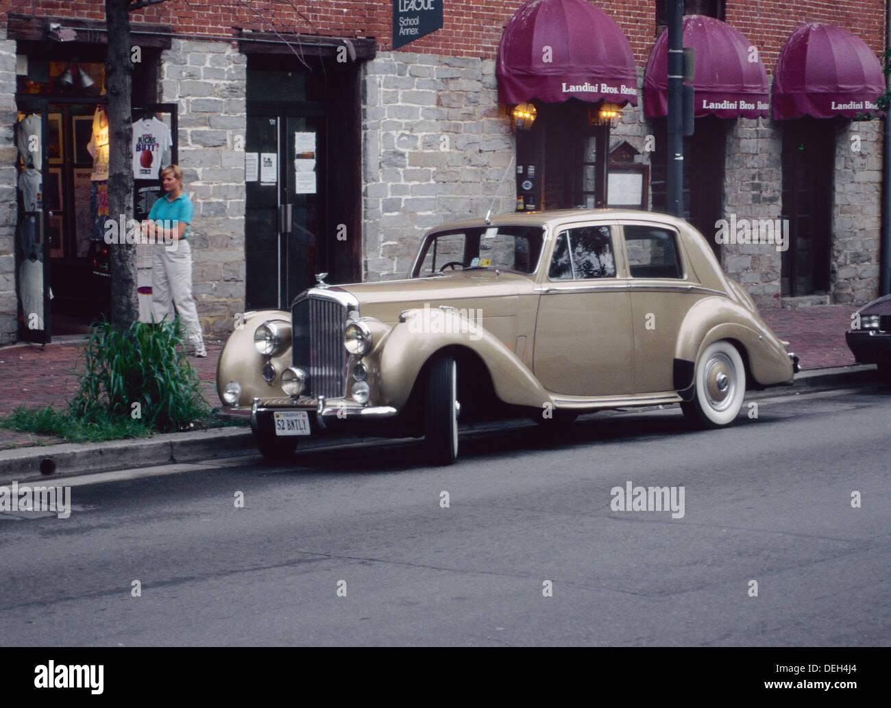 1952 Bentley antique auto stationnée à Alexandria, en Virginie Banque D'Images