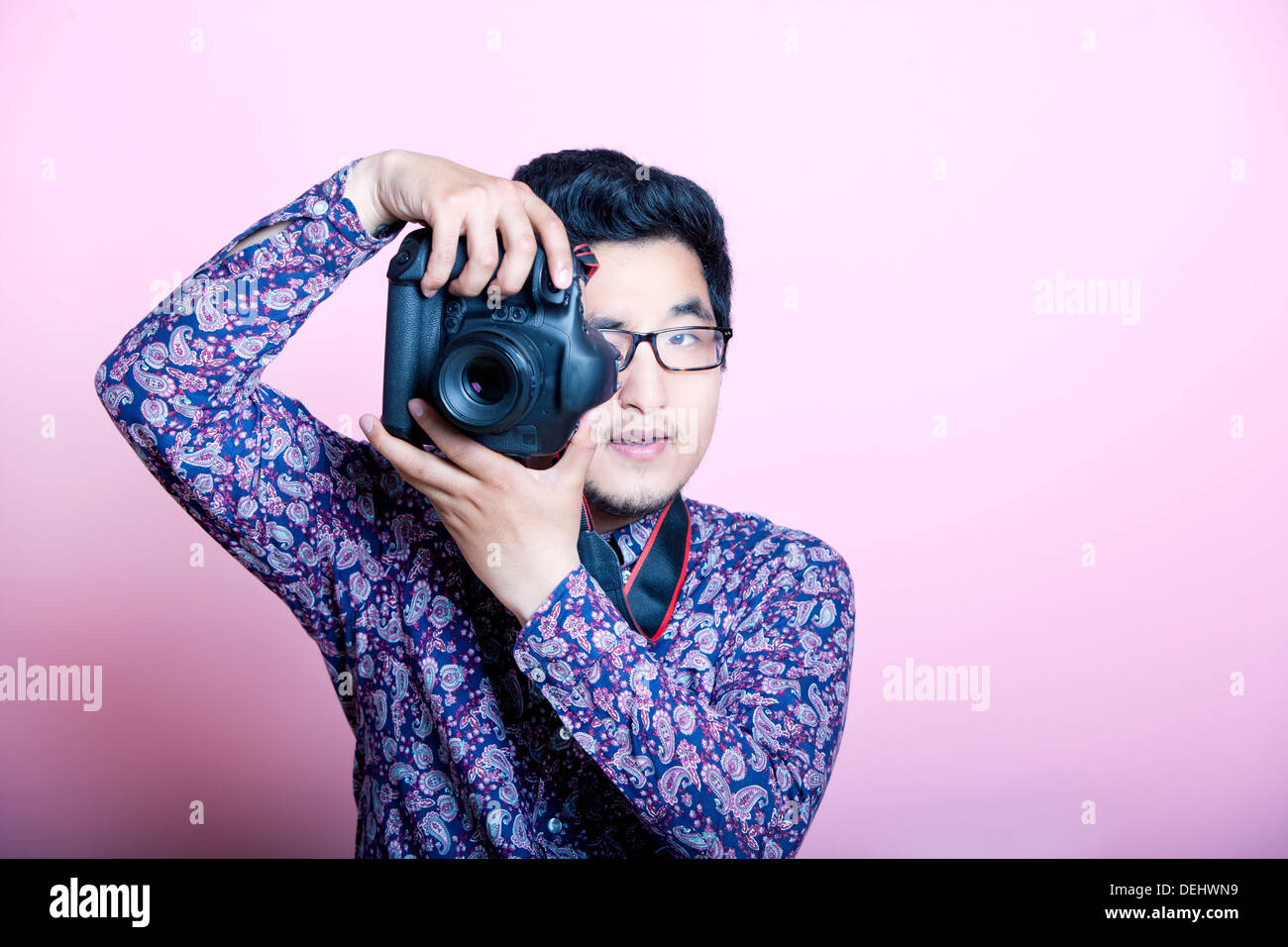 Photographe asiatique créative Banque D'Images