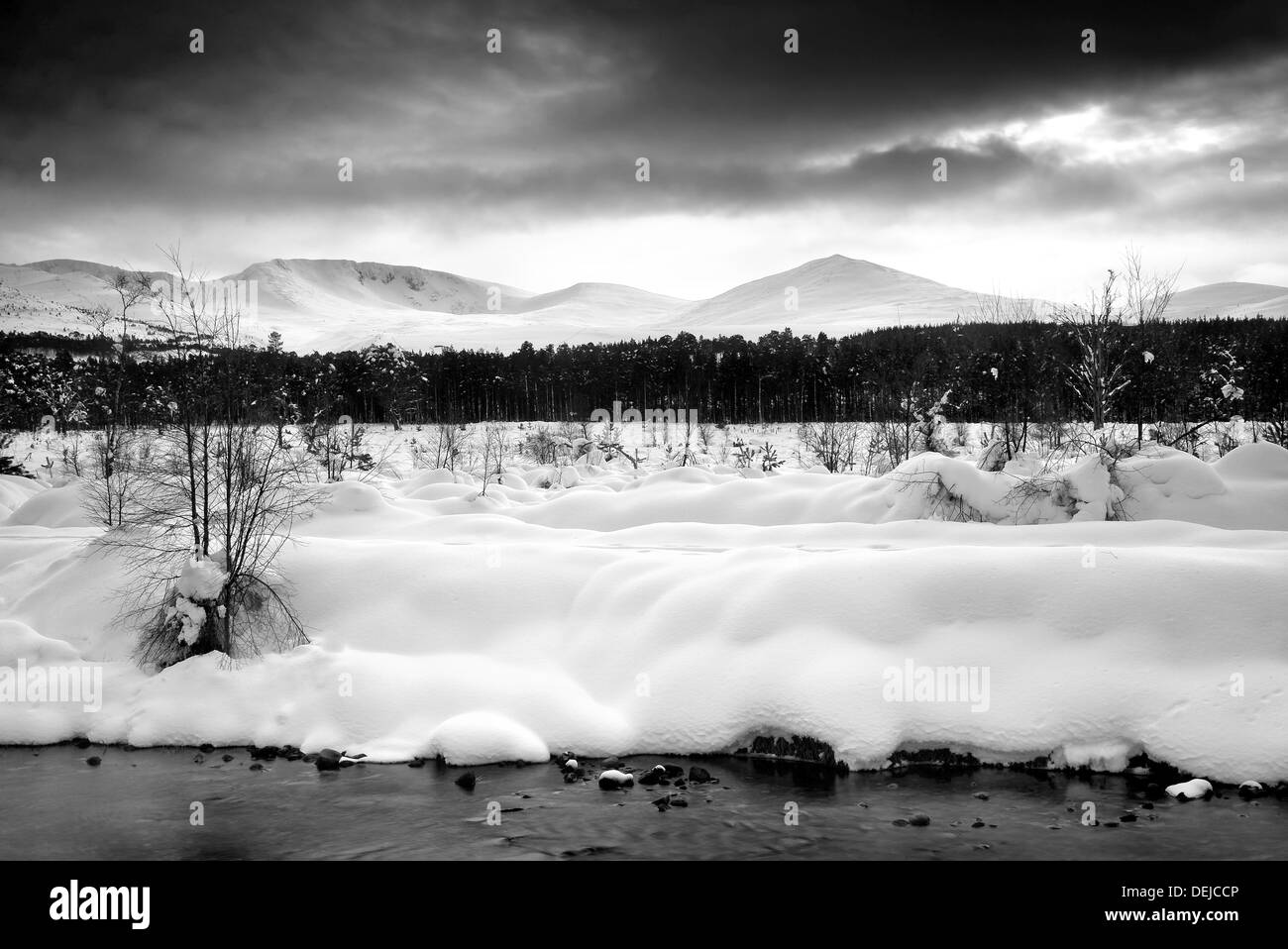 Prises de la chaîne de montagnes de Cairngorms Banque D'Images