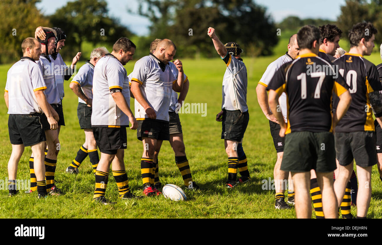 Rugby amateur, l'Ulster. Armoy V Letterkenny Banque D'Images