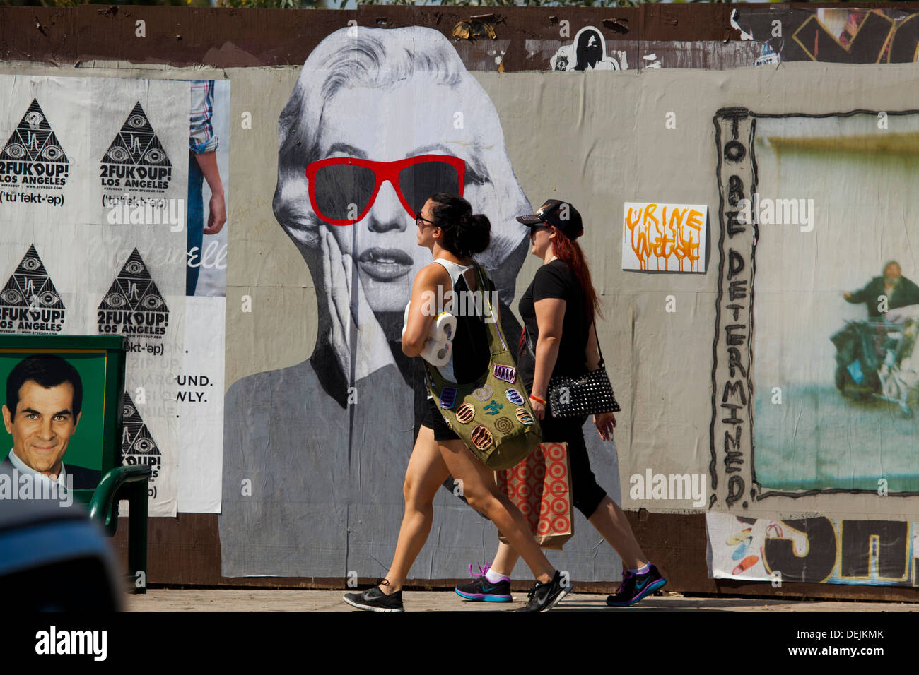 Street Art sur La Brea Ave., Los Angeles, Californie, États-Unis d'Amérique Banque D'Images