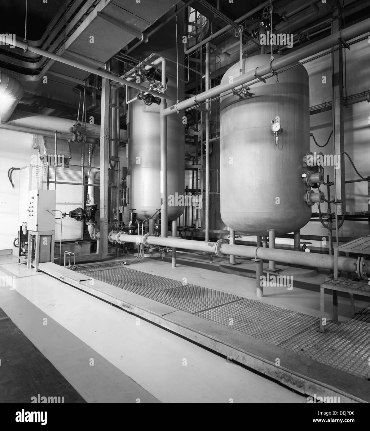 Grande chaufferie industrielle Banque D'Images