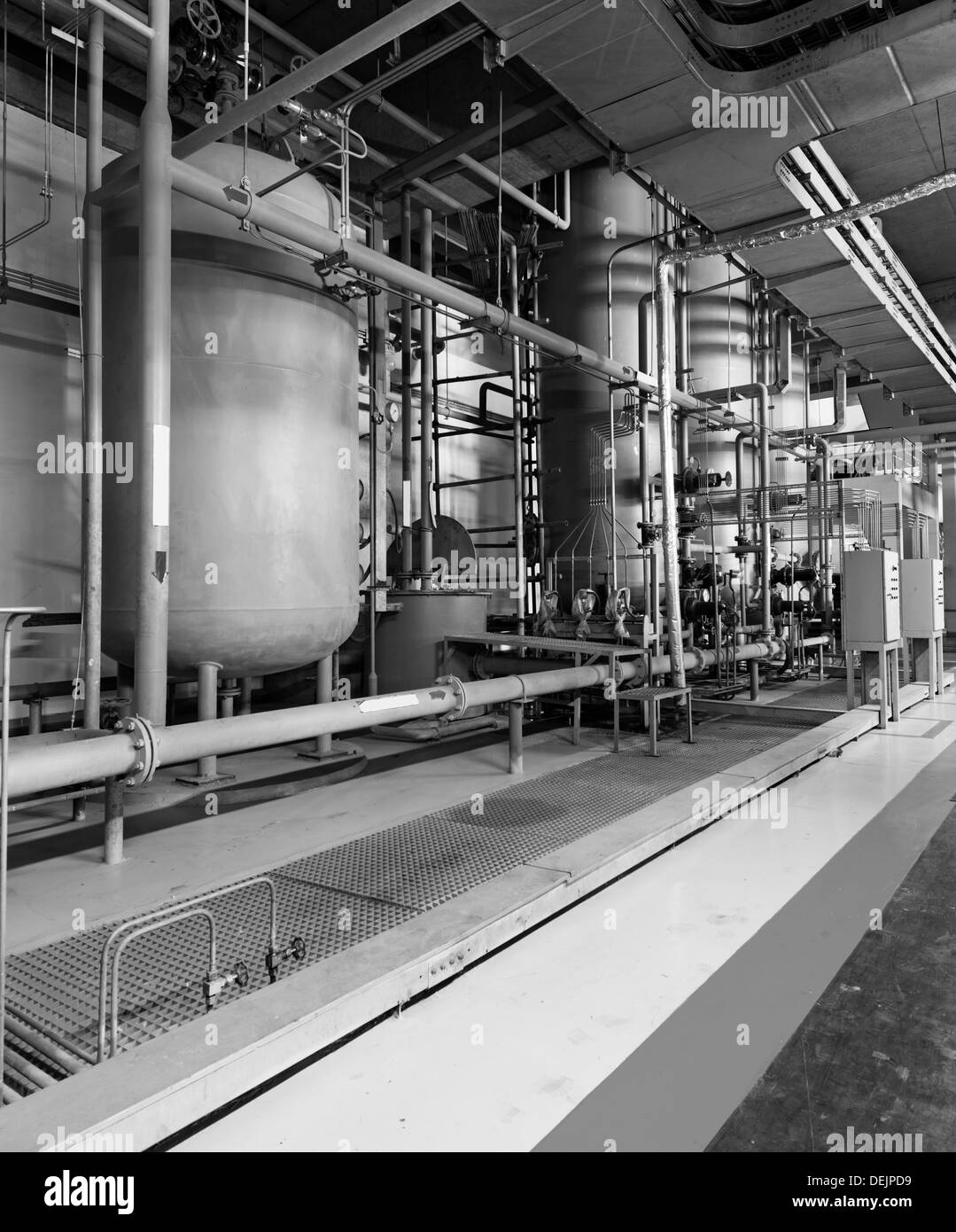 Grande chaufferie industrielle Banque D'Images