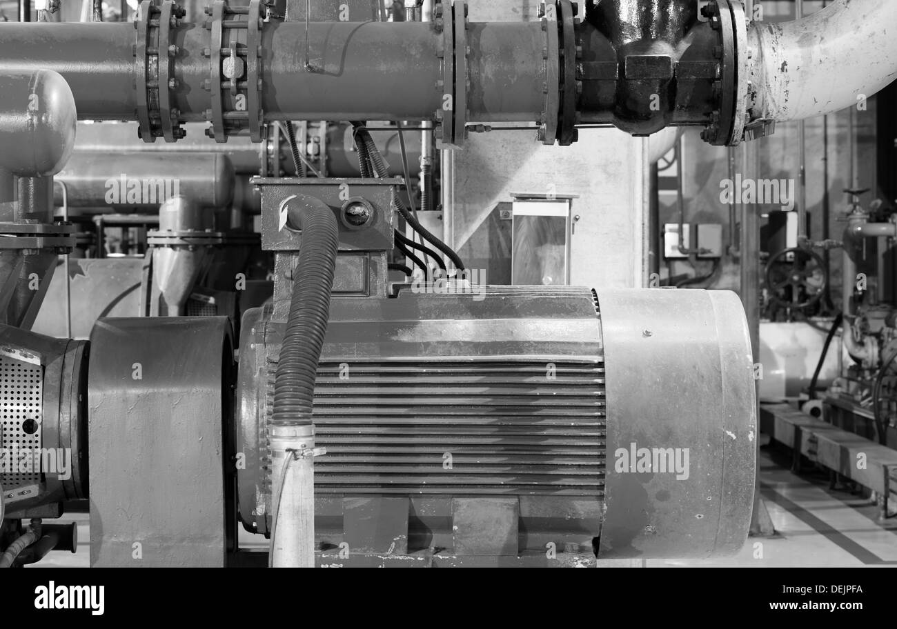 Grande chaufferie industrielle Banque D'Images