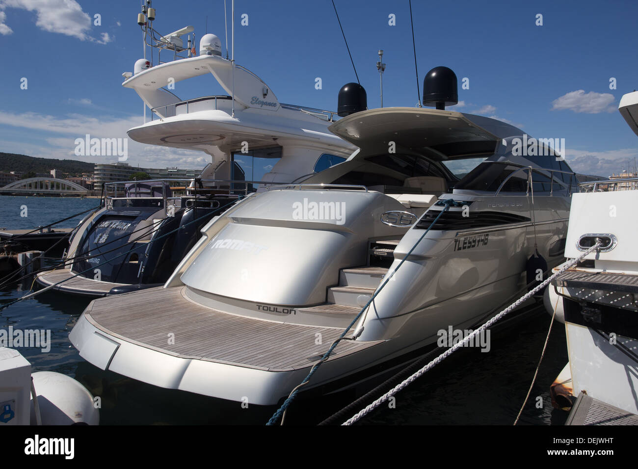 Saint Maxime Harbour Harbour Provence Alpes Cote d'Azur France Europe Banque D'Images