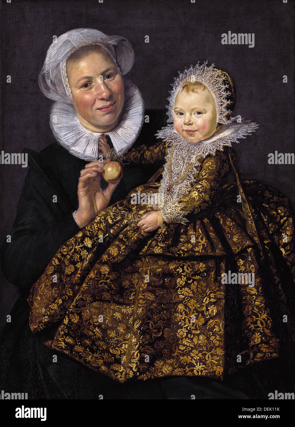 Frans Hals - Die mit dem Amme Genre - 1620 - Gemaldegalerie, Berlin Banque D'Images