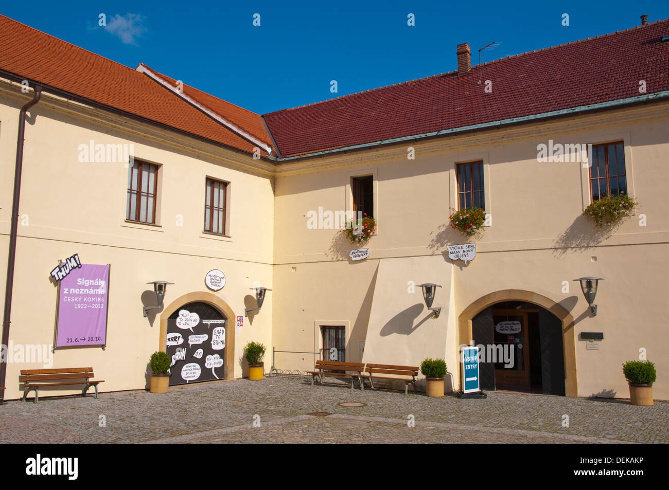 Vychodoceska galerie Galerie d'art musée château Zamek palace ville Pardubice eastern Bohemia République Tchèque Europe Banque D'Images