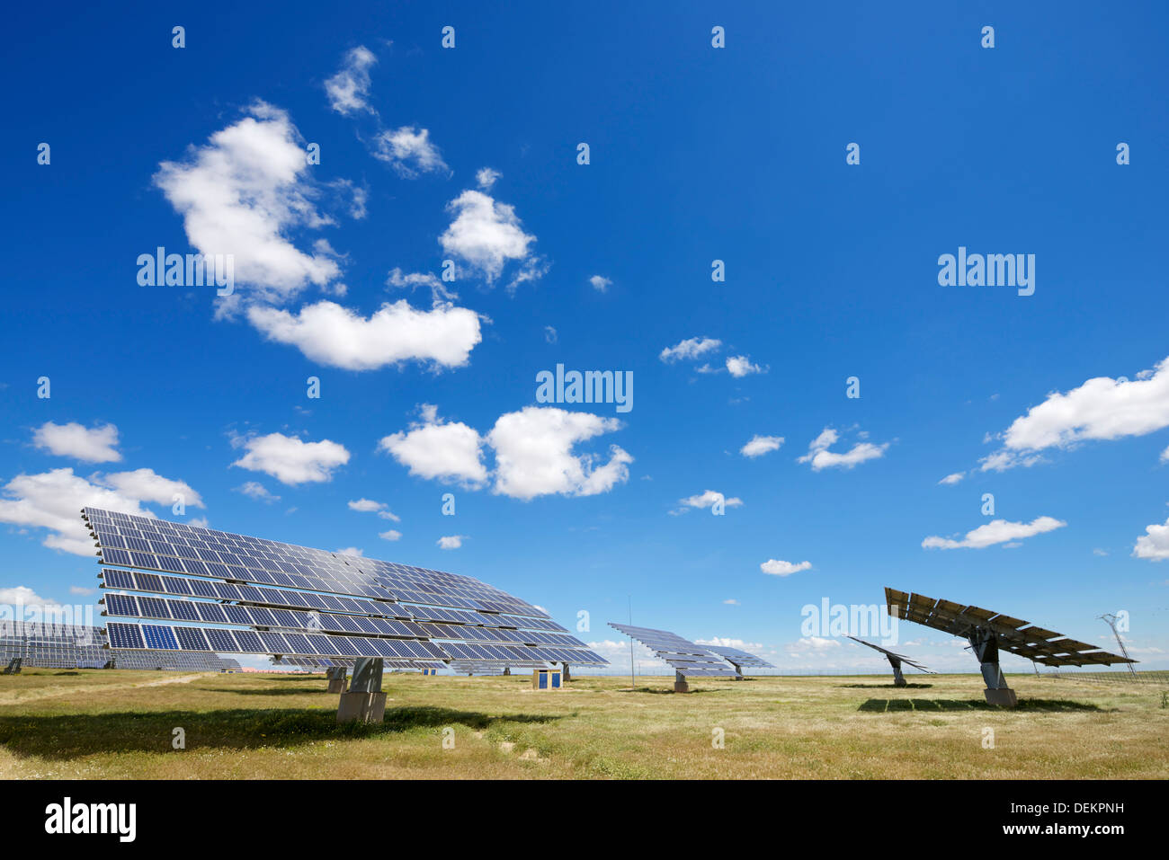 Panneau photovoltaïque pour la production d'énergie électrique renouvelable Banque D'Images