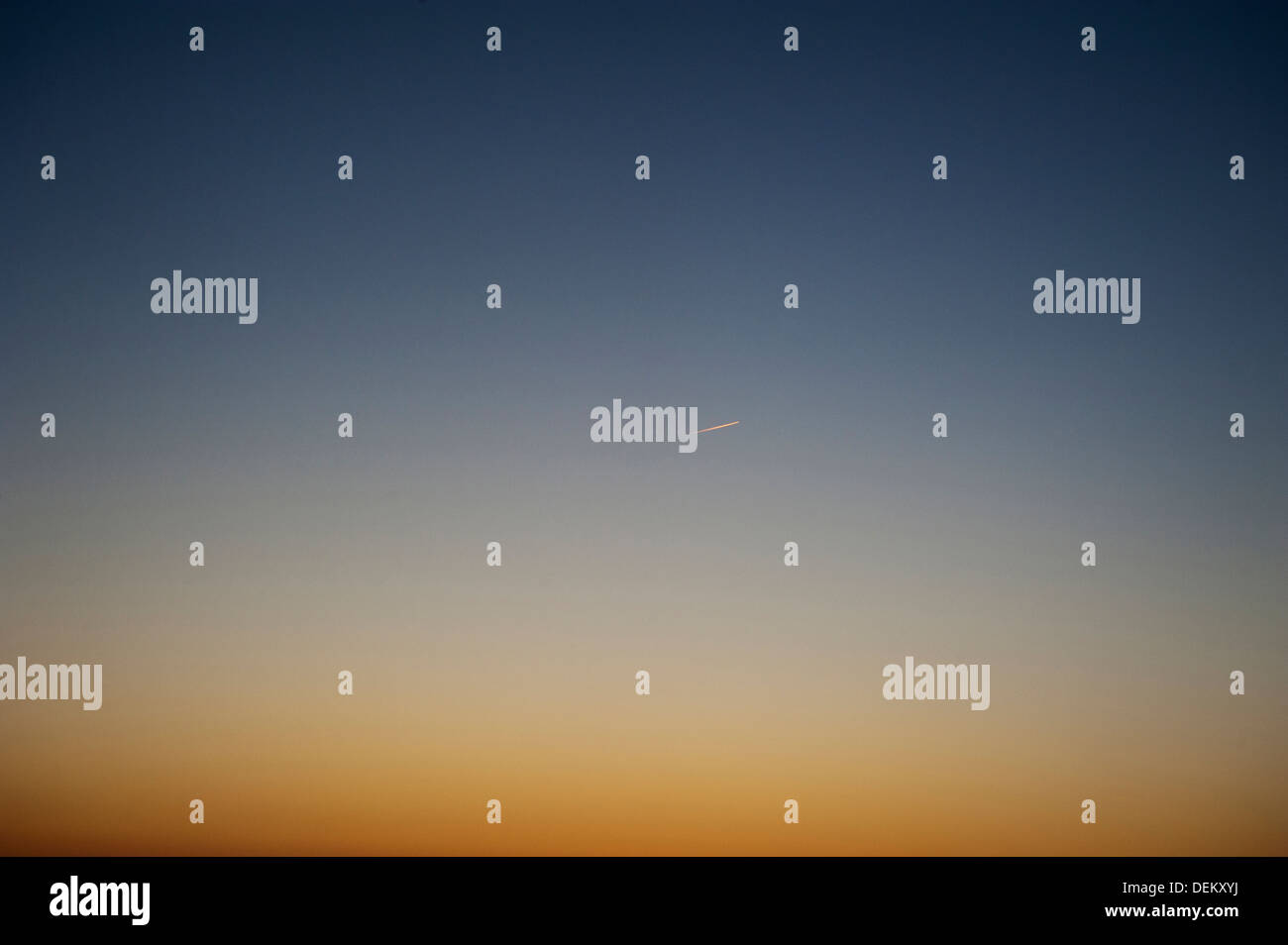 Des couleurs dans le Ciel de coucher du soleil Banque D'Images