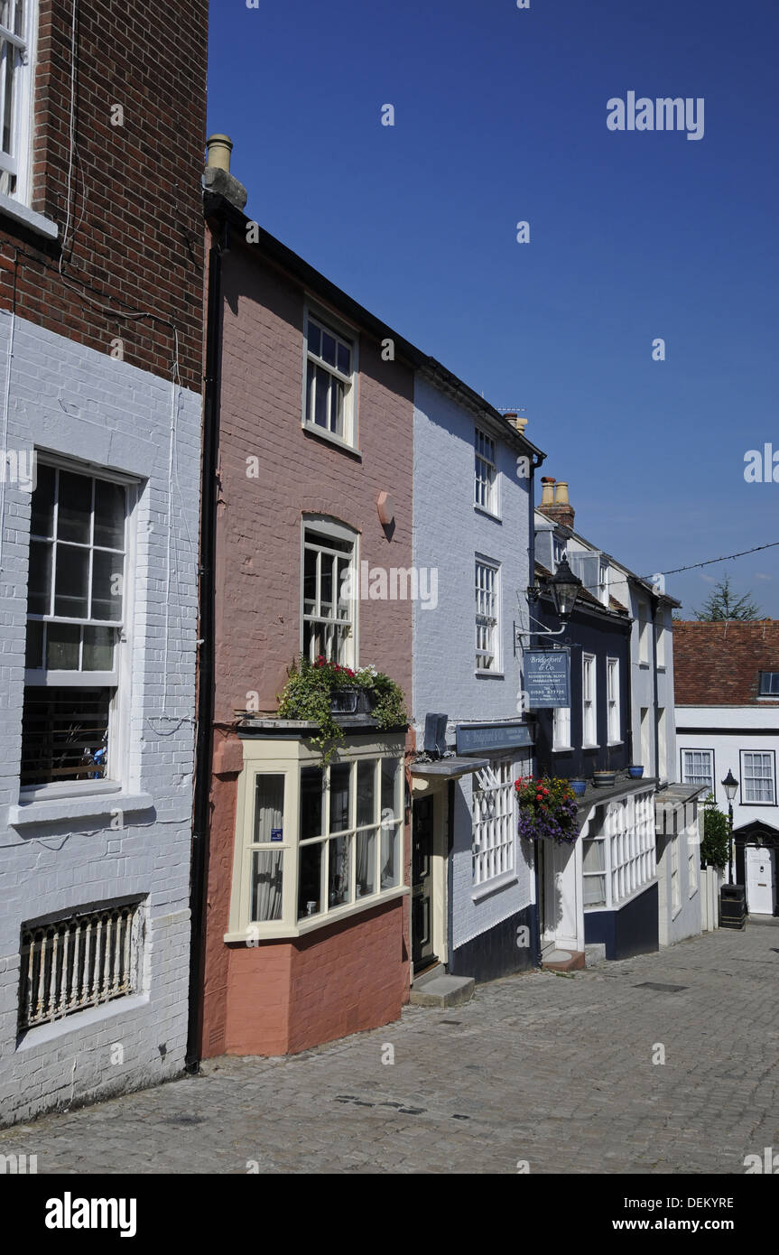 Quay Hill Lymington New Forest Hampshire Angleterre Banque D'Images