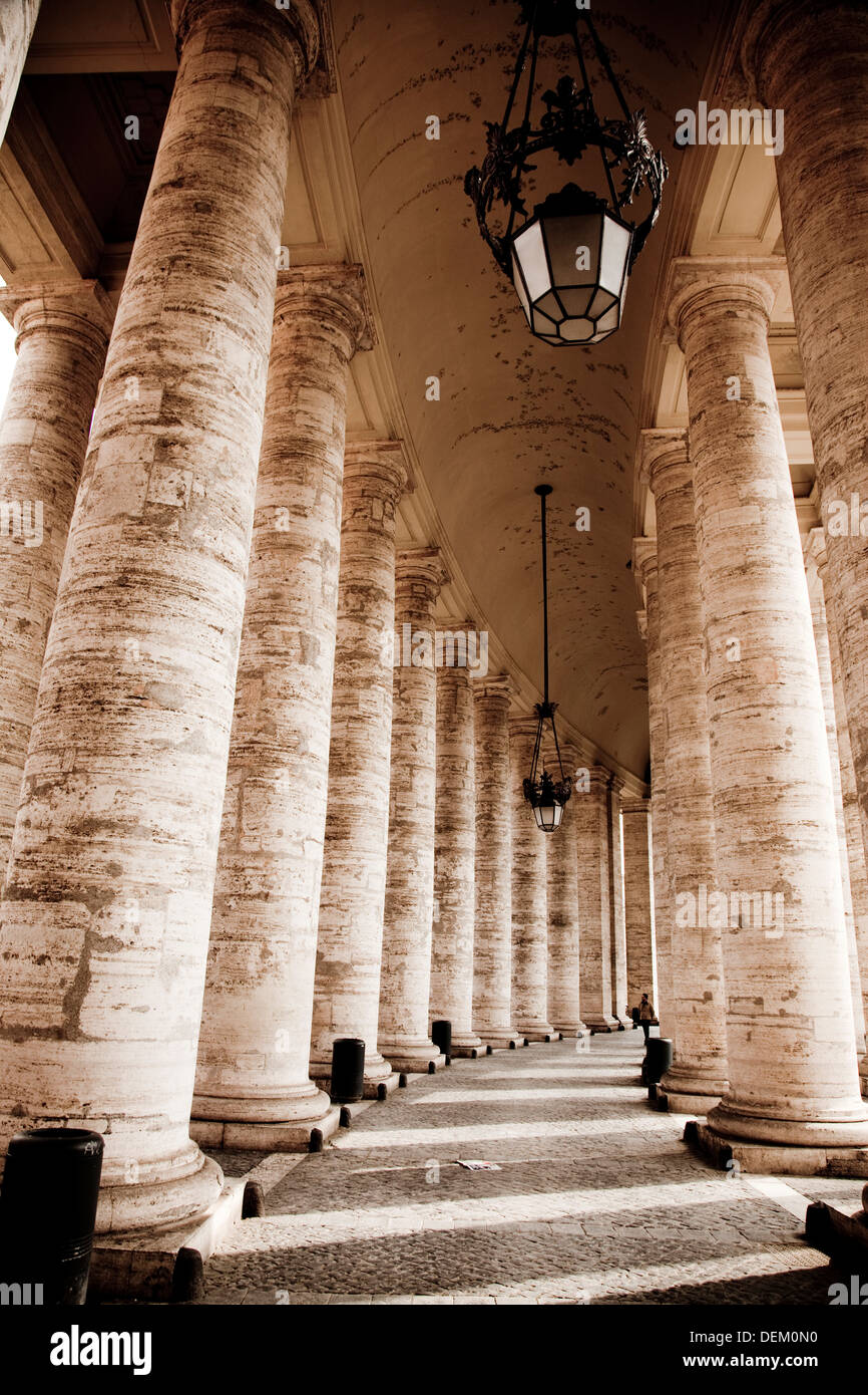 Colonnes d'ornate building Banque D'Images