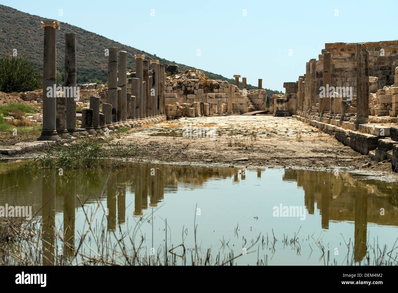 Ruines lyciennes au site archéologique de Patara, Turquie Banque D'Images