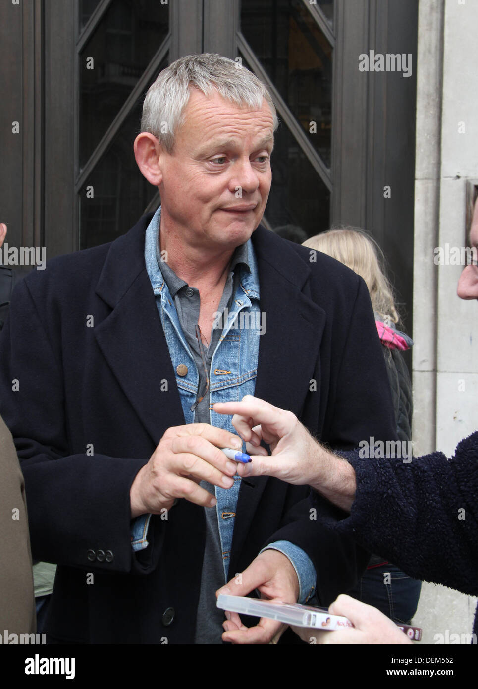 Martin Clunes vu à la BBC à Londres : Crédit WFPA/Alamy Live News Banque D'Images