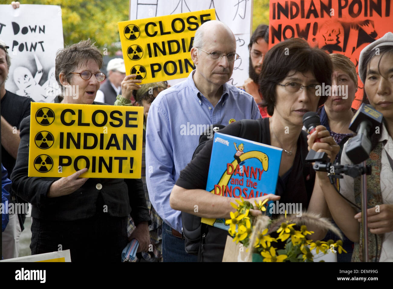 Les New-yorkais et des militants de Fukushima, le Japon s'unissent pour arrêter une centrale nucléaire d'Indian Point dans Buchanan ; New York Banque D'Images