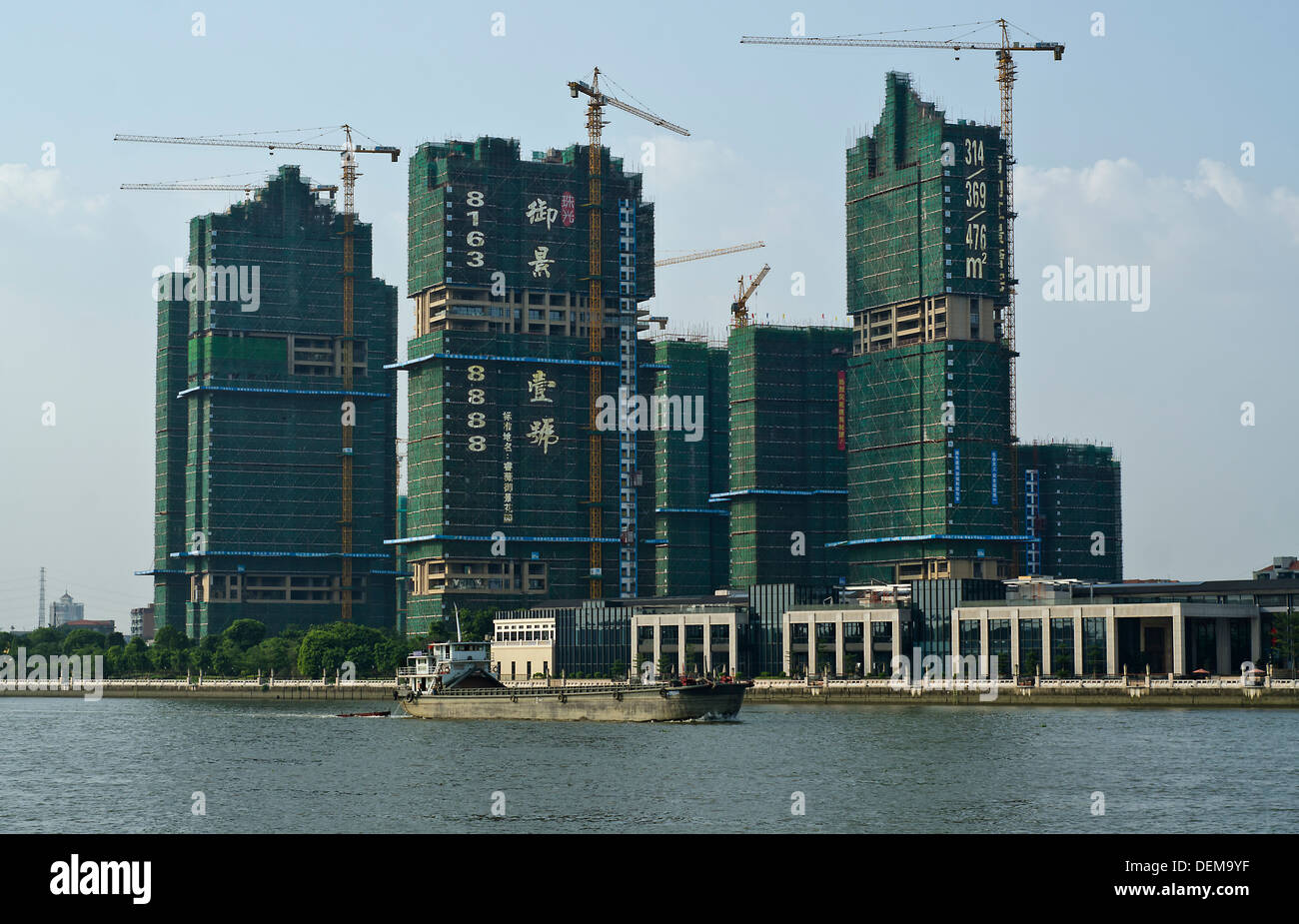 Construction ,Guangzhou , Chine Banque D'Images